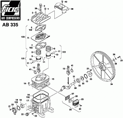 Запасные части для компрессора AB-335
